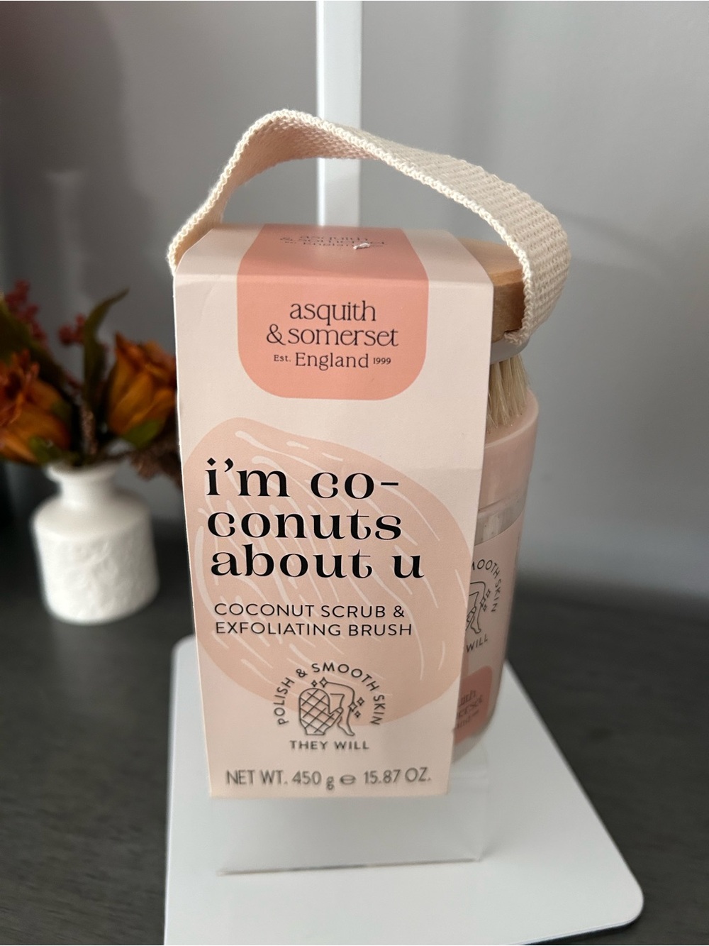 Asquith & Somerset Coconut Scrub & Exfoliating Brush